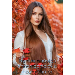 PRÉMIUM Keratinos U-TIP 100% emberi póthaj hőillesztéshez, világosbarna 70cm