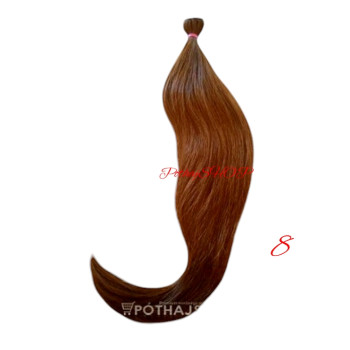 PRÉMIUM Tresszelt 100% EMBERI póthaj, világosbarna 50cm