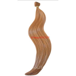 PRÉMIUM Tresszelt 100% EMBERI  póthaj, sötétszőke 50cm