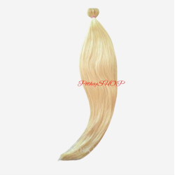 PRÉMIUM Tresszelt 100% EMBERI póthaj, világosszőke 60cm