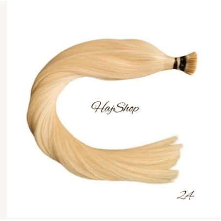 PRÉMIUM I-TIP KERATINOS 100% EMBERI PÓTHAJ MIKRÓGYÜRÜZÉSHEZ VILÁGOSSZŐKE 70CM