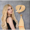 Keratinos emberi  póthaj U-TIP  hőillesztéshez, világosszőke 40cm Keratinos emberi  póthaj U-TIP  hőillesztéshez, világosszőke 40cm