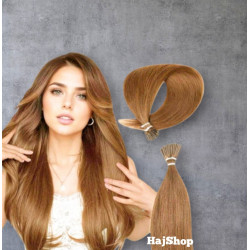 Keratinos I-TIP emberi  póthaj mikrogyűrűzéshez, világosbarna 40cm 