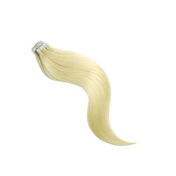 TAPE IN Ragasztócsíkos  emberi póthaj, platinaszőke 55cm