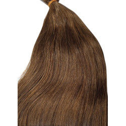 TAPE IN Ragasztócsíkos  emberi póthaj, középbarna 55cm