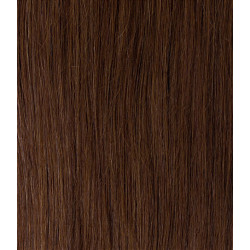 PRÉMIUM Tresszelt 100% EMBERI  póthaj, középbarna 60cm