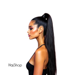 Póthaj copf - lófarok  emberi póthaj, fekete 50cm