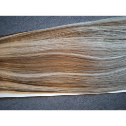 Csatos  emberi póthaj, melírozott 50cm