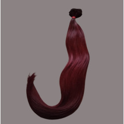 Tresszelt emberi póthaj, vörös 57cm, 97gr