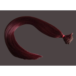 Tresszelt emberi póthaj, vörös 57cm, 97gr