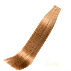 TAPE IN Ragasztócsíkos emberi póthaj, sötétszőke 50cm