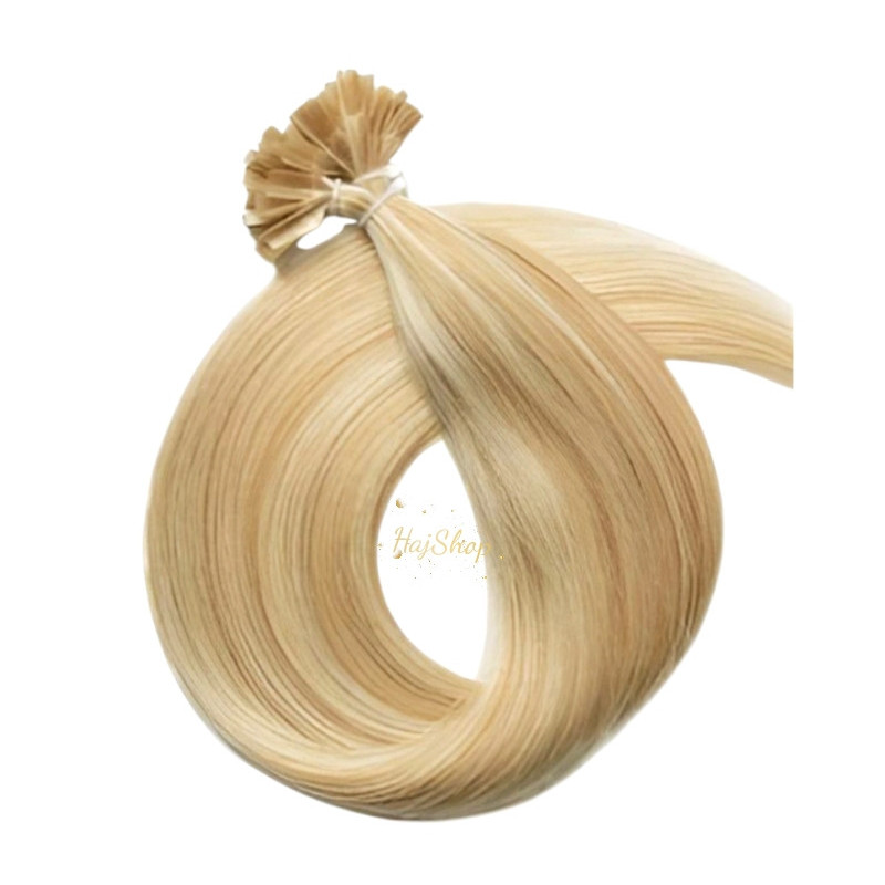 Keratinos emberi póthaj U-TIP  hőillesztéshez, BALAYAGE  SZÍN  60cm