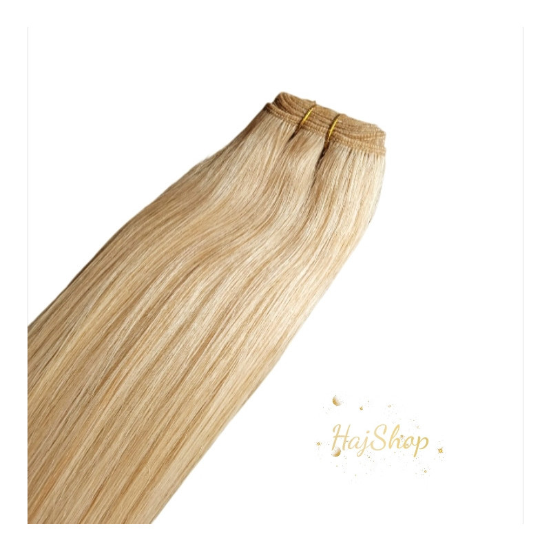 Tresszelt  emberi póthaj, világosszőke 60cm