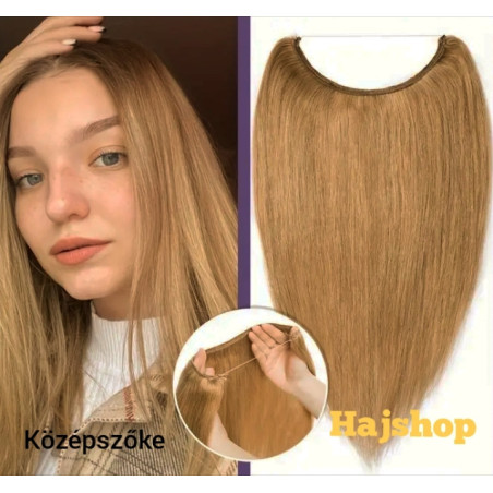 Damilos Flip in emberi póthaj, sötétszőke 60cm