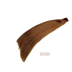 PRÉMIUM Tresszelt 100% EMBERI póthaj, világosbarna 60cm