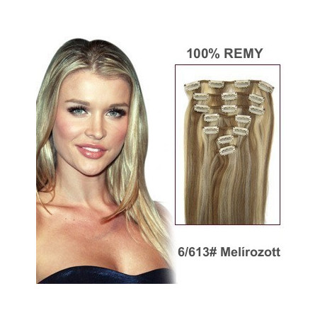 Csatos 100% emberi póthaj 40cm