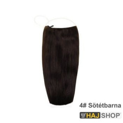 Damilos Flip in emberi póthaj, fekete 50cm