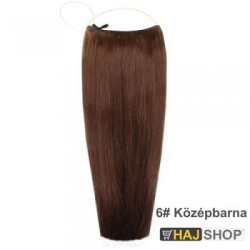 Damilos Flip in emberi póthaj, középbarna 60cm