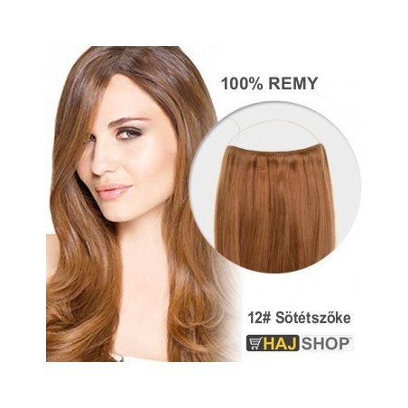 Damilos Flip in emberi póthaj, sőtétszőke 60cm
