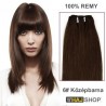 Tresszelt 100% emberi póthaj, középbarna 60cm