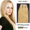 Tresszelt 100% emberi póthaj, világosszőke 60cm